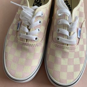 Pink checkerboard vans! New